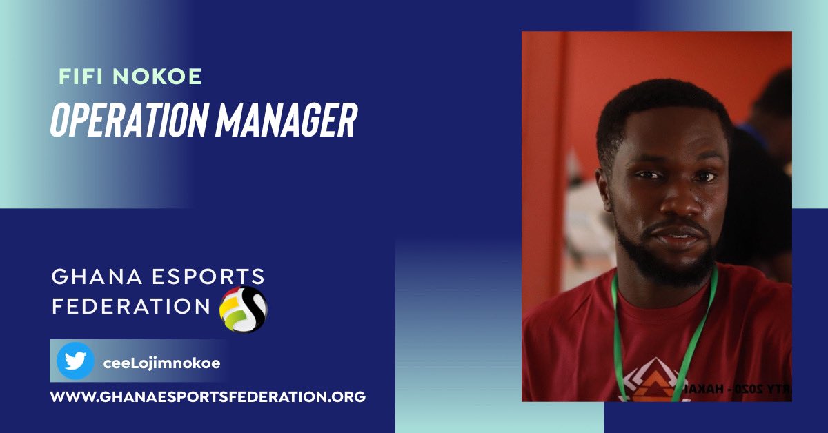 GhanaeSports's tweet photo. Congratulations @ceelojimnokoe  on your appointment! Oversee operational activities at every level of @GhanaeSports and also ensure everyone completes their tasks on schedule. #ghanaesportsfederation #ghanaesports #esportsghana https://t.co/TqRtavEiJ0