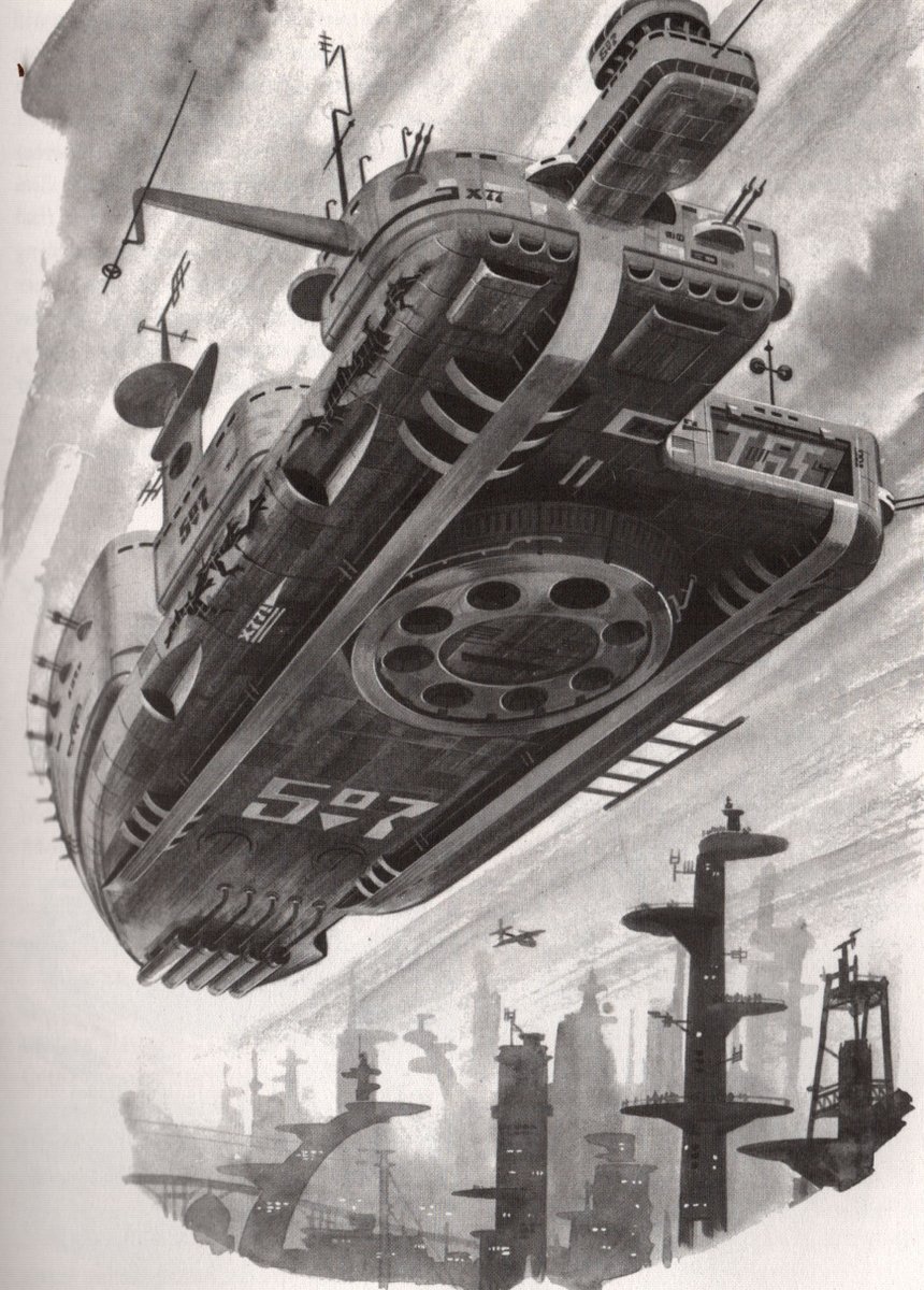 Ranaroth2's tweet photo. Brian Edwards. From Purnell's Book of Adventures in Space, 1980. #BrianEdwards #art #illustration #Spaceship https://t.co/gdoa5wFSVu