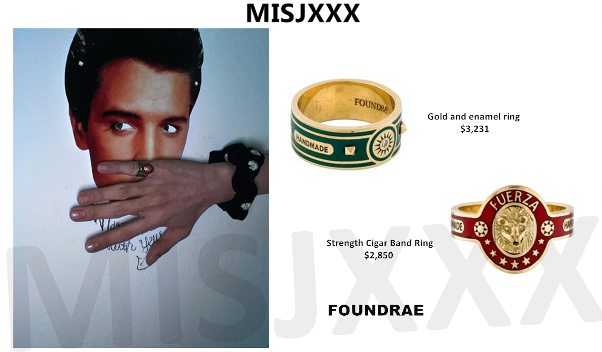 misjxxx's tweet photo. #GDstyle👉#Foundrae Karma Cigar ring.($2,850)
#Foundrae Strength Cigar Band Ring.($2,850)
#Foundrae Gold and enamel ring($3,231) #GDRAGON #GD https://t.co/0d1btsP0F6