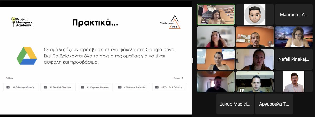youthmakershub's tweet photo. 🎯 Καλωσορίζουμε τους συμμετέχοντες στο Hackathon #Call2Act, ένα Hackathon για Project Managers 🚀 δίνοντας πρακτικές οδηγίες για ομαλή διεξαγωγή 😉
#YOUthMakeItHappen #ProjectManagersAcademy #ESCatYMH #EuropeanSolidarityCorps https://t.co/MpBpXXuxM0