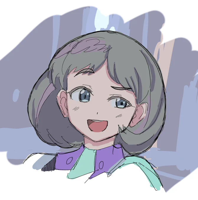 ククのこの表情やばかったなぁっていう落書きやっぱりすみれの真似なんだろうか 