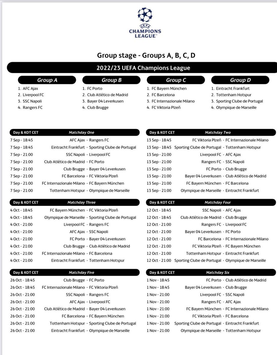 idextratime's tweet photo. SIMPAN
Jadwal pertandingan babak penyisihan grup Liga Champions musim ini. 🗓️ https://t.co/7kKM9DUhfE