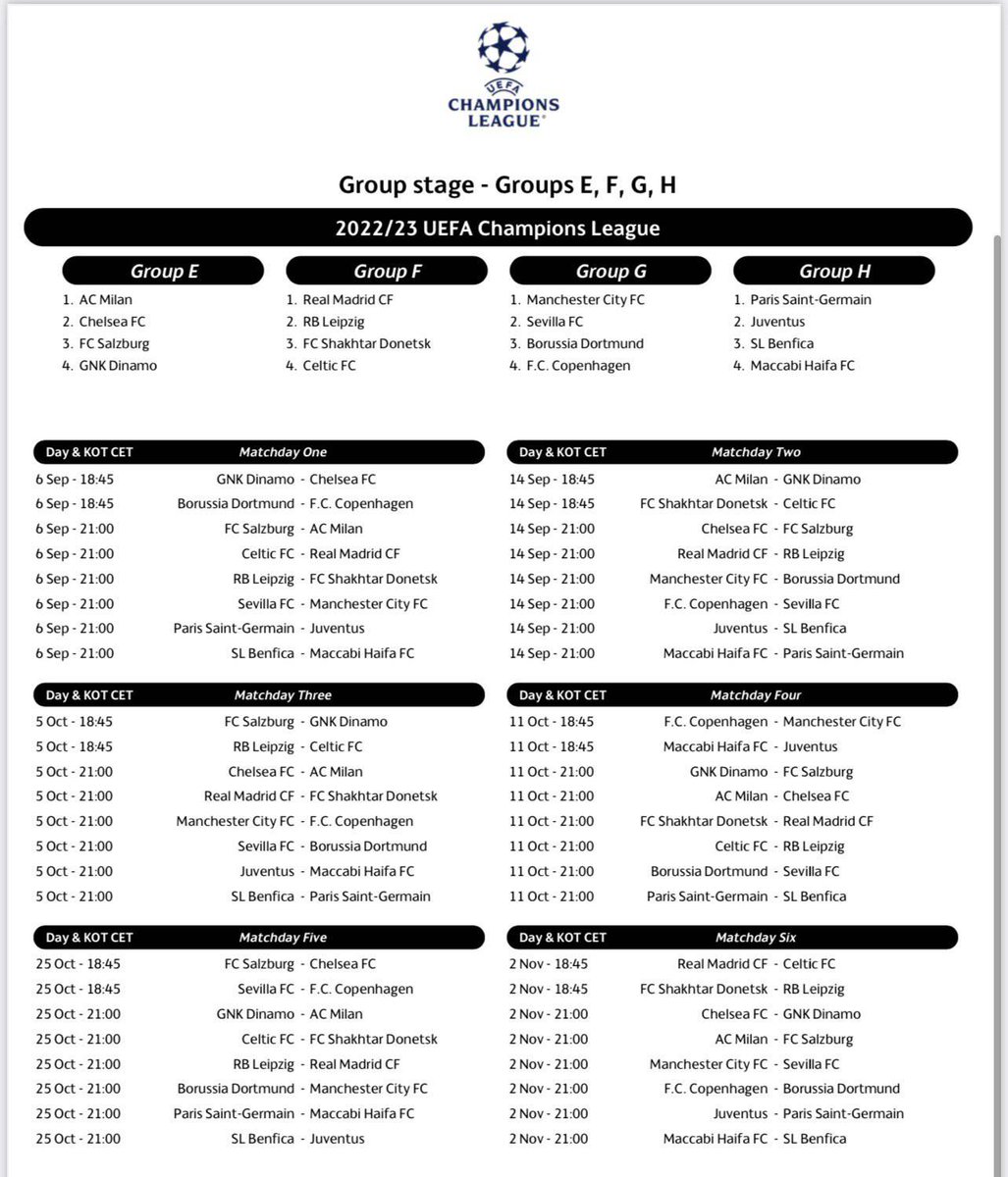 idextratime's tweet photo. SIMPAN
Jadwal pertandingan babak penyisihan grup Liga Champions musim ini. 🗓️ https://t.co/7kKM9DUhfE