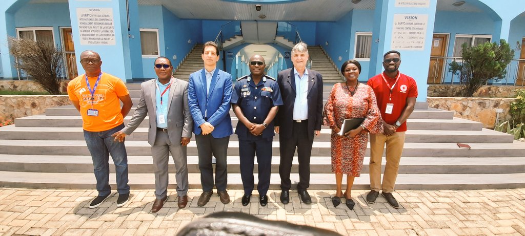 CVogtICRC's tweet photo. Looking for areas of cooperation between @ICRC_Africa: and the Kofi Annan International Peacekeeping Training Center #KAIPTC in #Ghana: promising exchanges with Deputy Commandant George Arko-Dadzie and his team. @GCarbonnierICRC @DouaLeaICRC @ElvinaPothelet @HanynakhlehHany https://t.co/DoatSpQesR