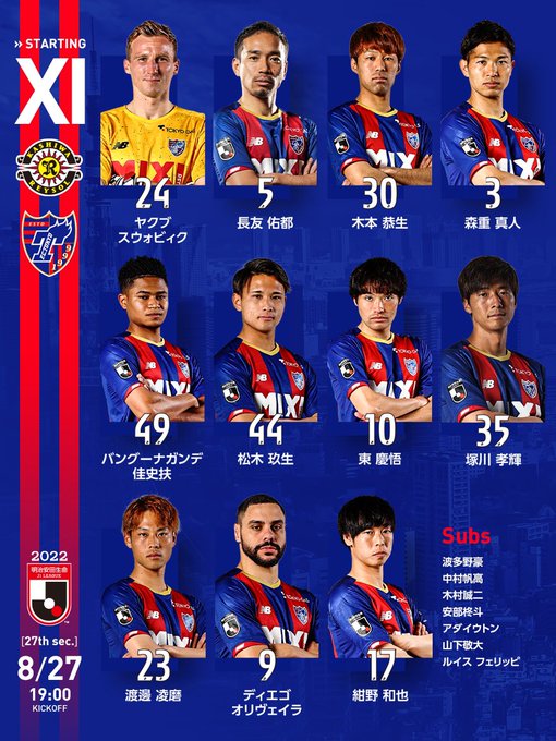 Fc東京 22年8月27日 土 ツイ速まとめ