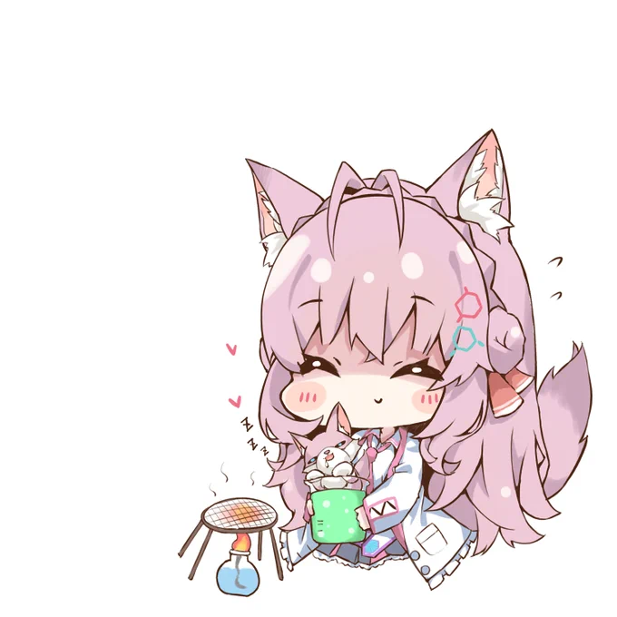 今のうちにジョシュニウム作っとこうね、助手くん。#こよりすけっち 