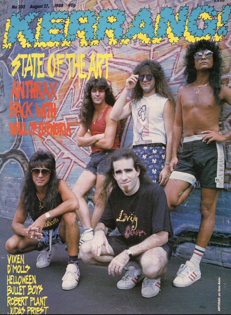 at_begins's tweet image. 27th August 1988
@KerrangMagazine @Anthrax @Scott_Ian #kerrang #anthrax #rockcharts