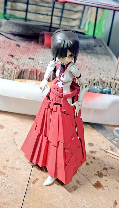 またうっかり途中送信してしまいました('・∀・`)ノ  まだ試着段階ですけど大まかな形が見えると楽しくなってくるね 