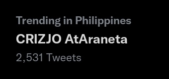 CrizJoOFC's tweet photo. Ang yes our official tag and default tagline are trending

CRIZJO AtAraneta https://t.co/iLVyyzXWSg