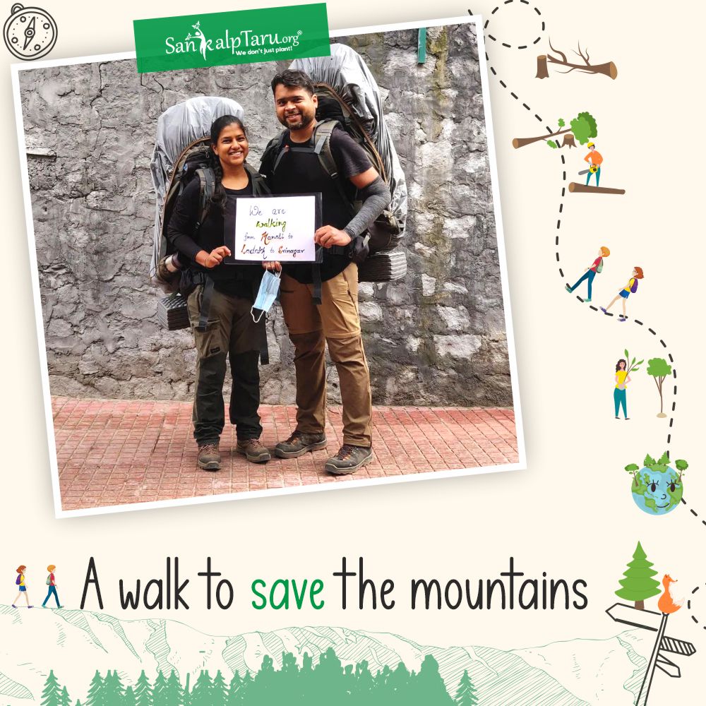Sankalp_Taru's tweet photo. 🛣️A WALK TO SAVE THE MOUNTAINS!⛰️

Nikhil &amp; Paridhi are on a walking expedition to measure the impact of climate change!

When we came across them, they had already covered 2300kms &amp; had connected with 100+ families.

Stay tuned for the whole story!

#climatechange #ladakh #india https://t.co/MLscVtml5l