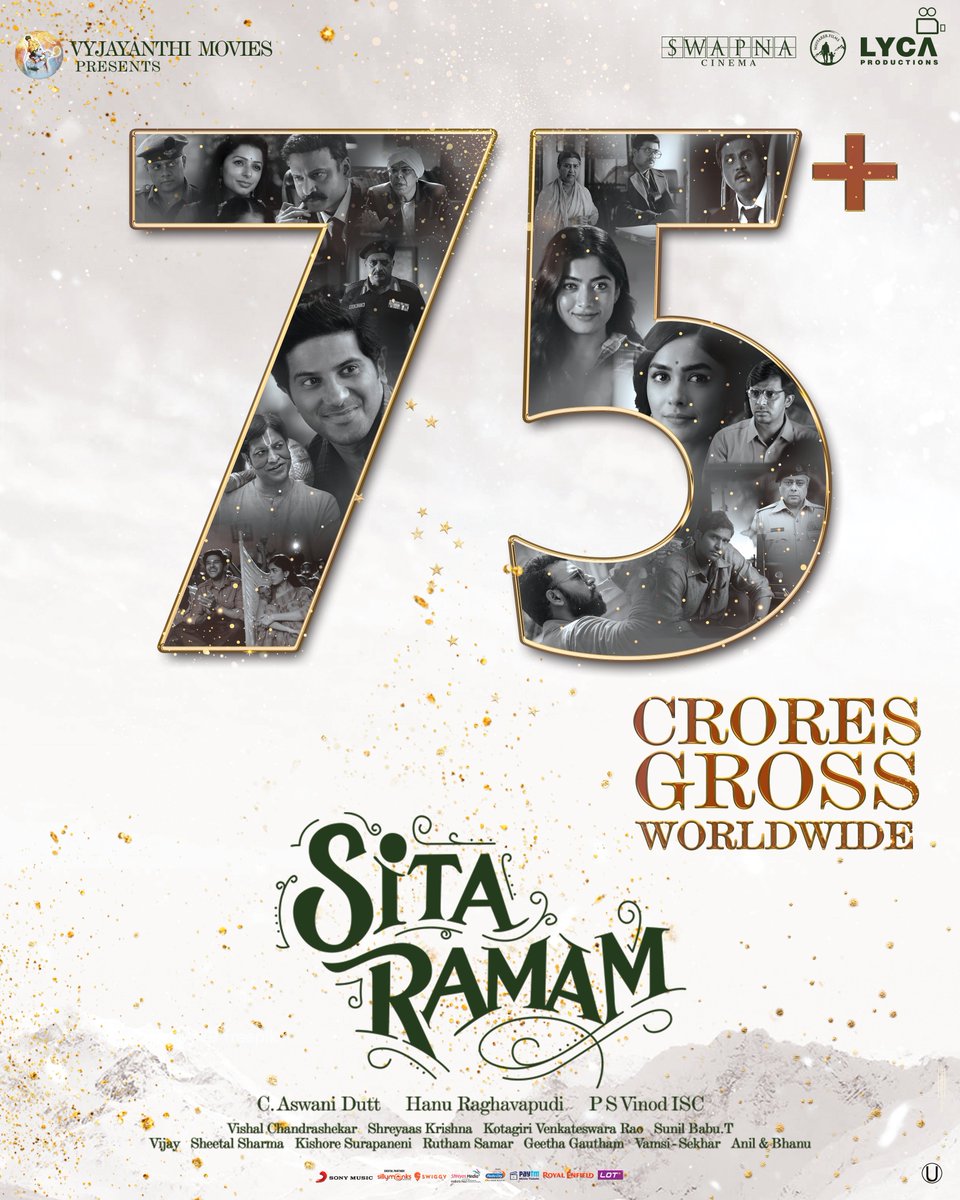 VyjayanthiFilms's tweet photo. Thank you for all the love pouring in for #SitaRamam  🦋💖

@dulQuer @mrunal0801 @iamRashmika @iSumanth @hanurpudi @AshwiniDuttCh @TharunBhasckerD @vennelakishore @Composer_Vishal @VyjayanthiFilms @SwapnaCinema @SonyMusicSouth @penmovies @DQsWayfarerFilm @LycaProductions https://t.co/jI2BoTO15k