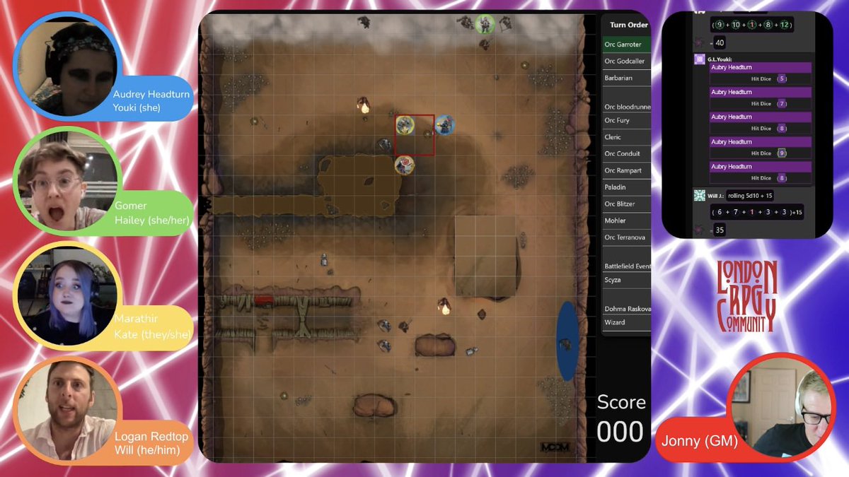 RPGCommunityLDN's tweet photo. https://t.co/2tWoyq5NKB

Our first stream, and a well played game from our players and DM! We're checking the count today to submit to https://t.co/gGPPiIRBJ2

@helloMCDM 

#dnd #mcdm #againstthehorde https://t.co/vIsSV6mKJx