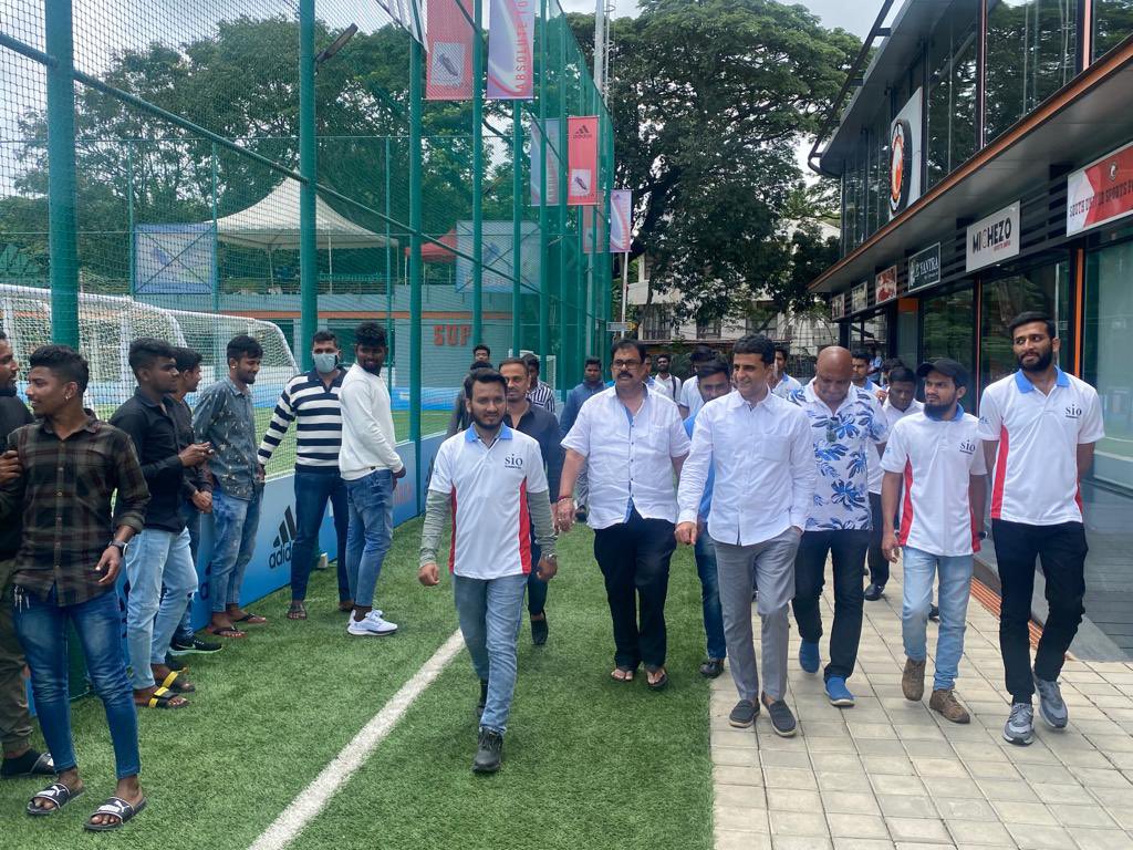 ArshadRizwan's tweet photo. Extended my best wishes to all the participating teams at the inauguration ceremony of Reformation Cup, a city level Football tournament organised by SIO at the South United Football Club in Ulsoor. https://t.co/P2mQUWv0S3