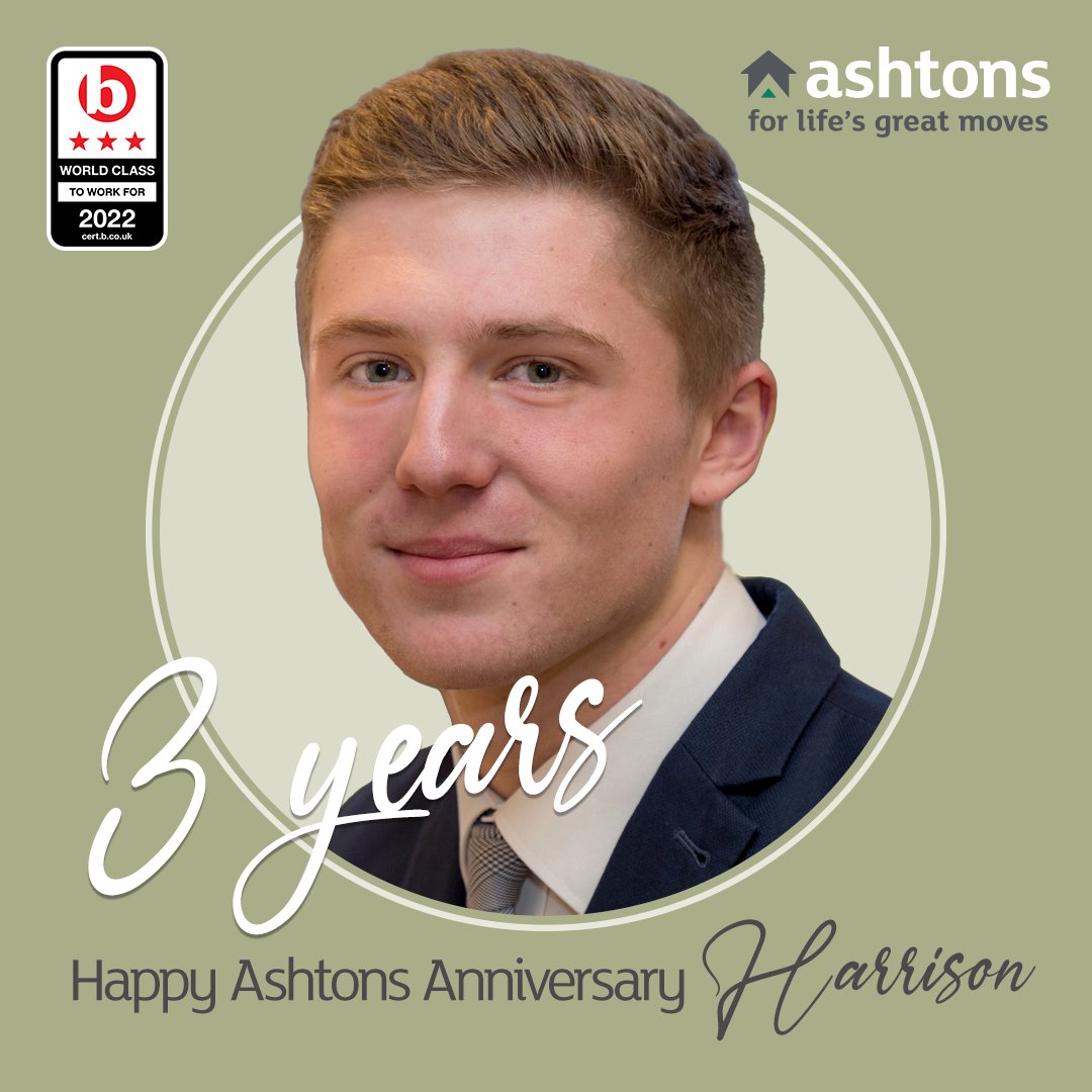 ashtonsProp's tweet image. Congratulations to Harrison who celebrates his #Ashtons #Anniversary today! Harrison joined our Client Services Department in 2019 &amp;amp; after completing the Ashtons Diploma his career has progressed quickly, being promoted to Sales Associate in 2021.   ow.ly/IWaL50J1cXX