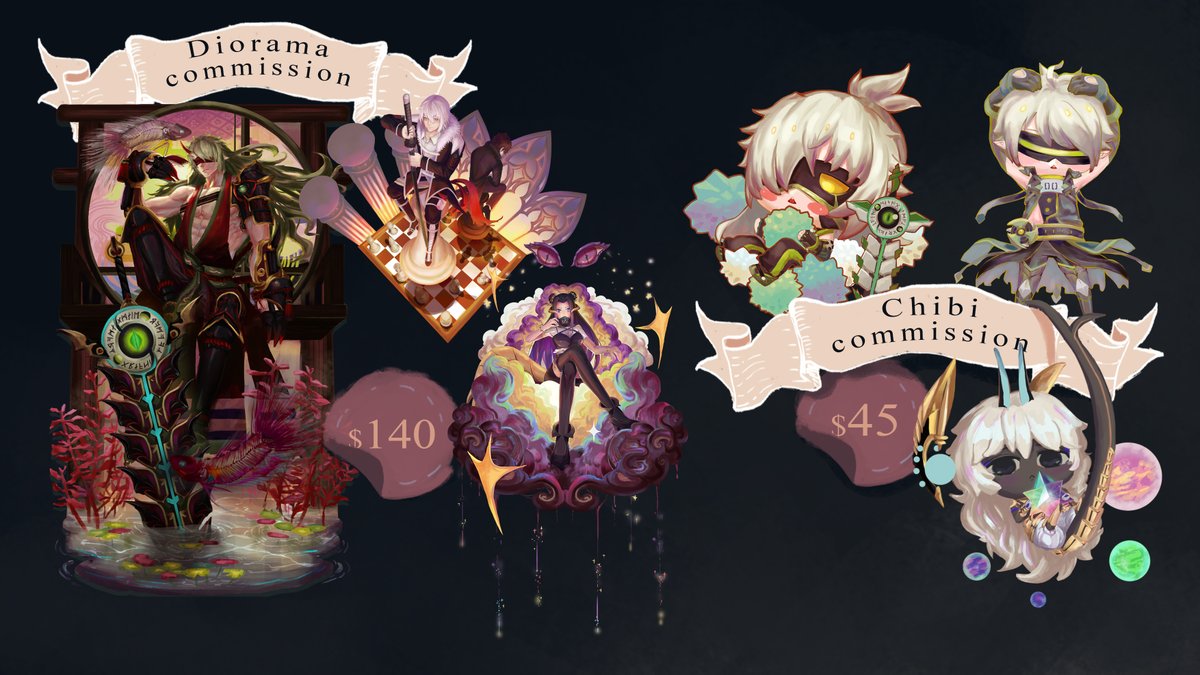 Sylvartus's tweet image. ✨Commission Open ✨

✏️ I do : character design, fanart, couple, splash art
✏️payment via Wise/ paypal 
✏️other artwork and price detail
sylvartus.wixsite.com/commission

RT are appreciated 🙏
#ArtCommission  #opencommissions #CommissionSheet