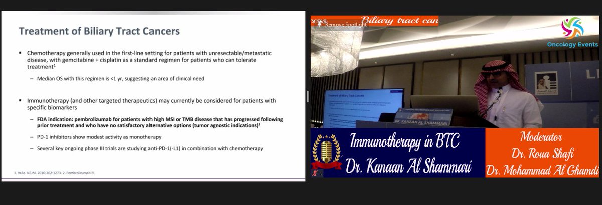 Oncology_Events's tweet image. 📢LIVER AND PANCREATOBILIARY MALIGNANCIES MASTERCLASS 2022 #LPMM  
📢#Immunotherapy in BTC 
By @Dr_Kanaan07  the Director, #MENA_NCCN Coordinating Center
     🤩
🫲🥼🫱
📢 This lecture was attended by 1️⃣0️⃣0️⃣0️⃣HCP on 
@Zoom and 3️⃣3️⃣1️⃣on @YouTube
 youtube.com/watch?v=g_Qtcv…