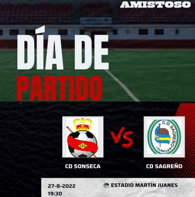 🔥| DÍA DE PARTIDO 📍

🗓️ | 27 de agosto
🆚 | <a href="/cdsagreno/">cdsagreño</a>
⏰ | 19:30
🏟️ | Estadio Martín Juanes

#AupaSonseca
#CDSonseca