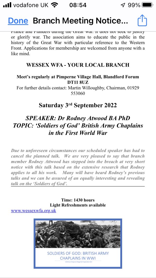 <a href="/specialopsexec/">WFA WESSEX BRANCH</a> <a href="/visit_dorset/">visit-dorset.com</a> @DorsetMuseum <a href="/DorsetArchives/">Dorset History Centre</a> <a href="/BBCDorset/">BBC Dorset</a> <a href="/TheWFA/">Western Front Association</a> please join us for this meeting.  Another fascinating topic on this return visit from Dr Rodney Atwood BA PhD.  🍰🧁☕️🫖ALL WELCOME