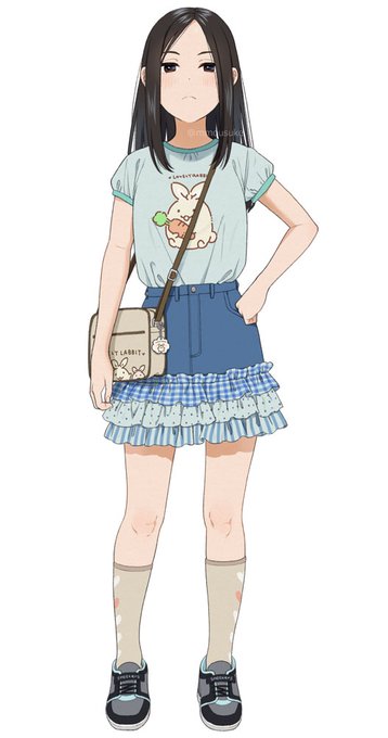 「デニムスカート 半袖」のTwitter画像/イラスト(新着)