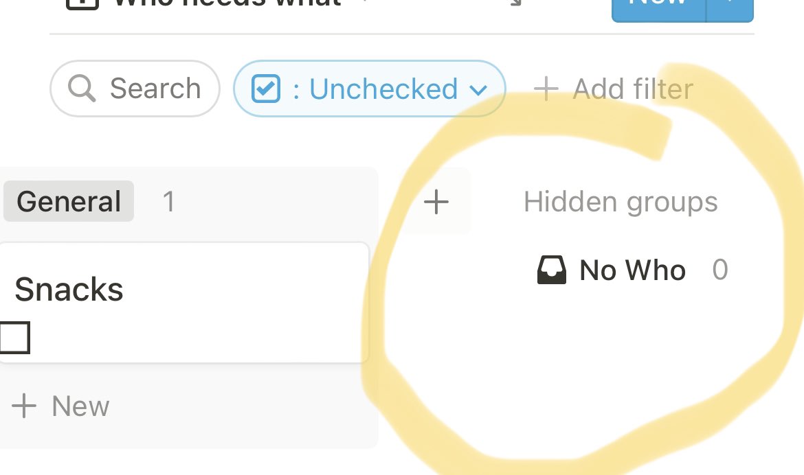 GM Twitter, quick <a href="/NotionHQ/">Notion</a> question: 

Is there a way to hide this „Hidden groups“ section in your board view? 🤔