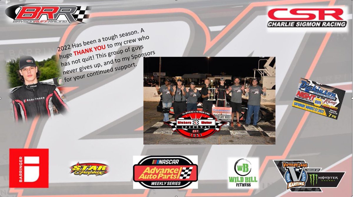 RuffBryson's tweet photo. Race day @hickoryspeedway our #24 has worked hard we are race ready @barringerconst @VLKCHARLOTTE @wild_bill_80 @StarGraphix https://t.co/Q8YCoq1oPU