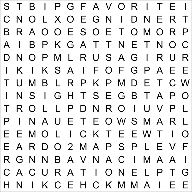 ColleenMHammond's tweet image. Word search geeks, it&apos;s Saturday again! Can you see those social media terms in the puzzle? It&apos;s time for brain warm up! Use the Comment field to keep track of the words you find and click &apos;Submit&apos; when you&apos;re done. We&apos;ll post the solution tomorrow!    

#Saturdayfun #puzzl