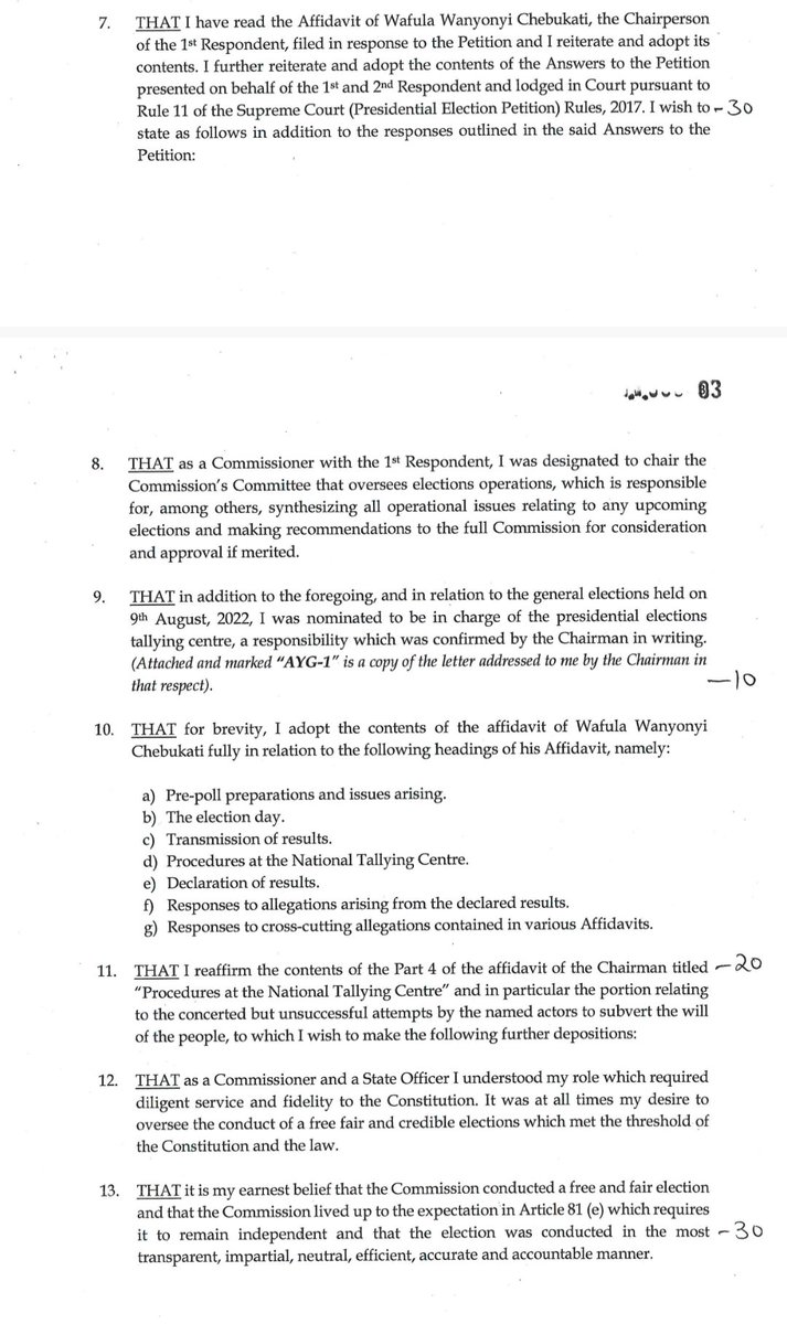 smutoro's tweet image. Compare affidavit of Prof Abdi Guliye with that of the con Justus Nyang&apos;aya...