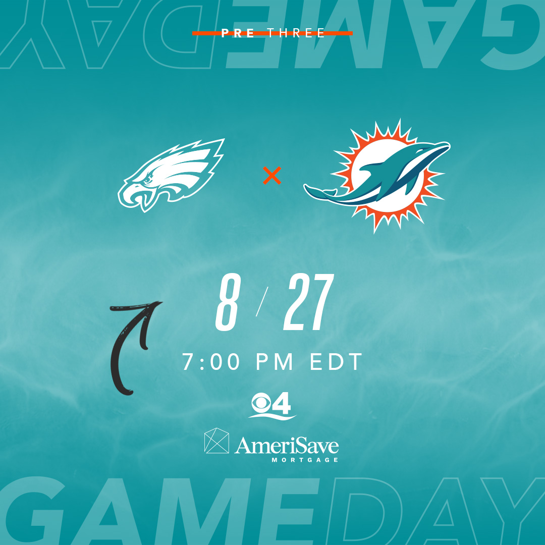 MiamiDolphins's tweet photo. One last time this preseason ... IT'S GAMEDAY AT @HardRockStadium‼️

#FinsUp https://t.co/mW6Imxem3l