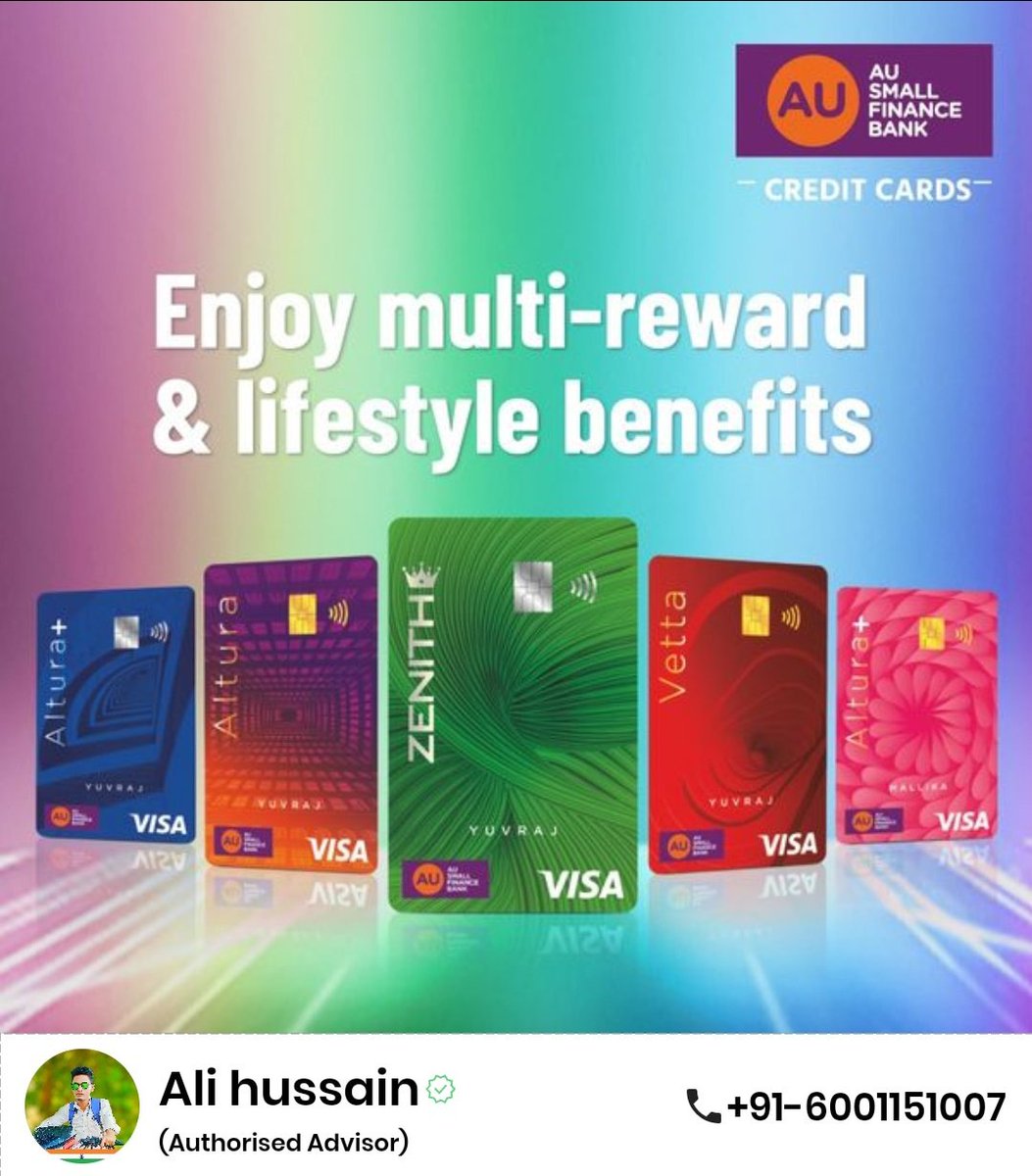 assameducation's tweet photo. Choose from a wide range of AU Bank Credit Cards💳
A World Of Limitless Possibilities
Apply Now ➡️  https://t.co/K0NgHs9710 https://t.co/tJFb5HcrIl