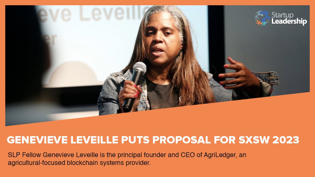 startlead's tweet photo. SLP Fellow @mgleveille put in the proposal ‘Custodians of Cabernet, Carbon, and the Countryside’ for @sxsw 2023. #Startupleadershipprogram #slp https://t.co/Nj7cEMah0K