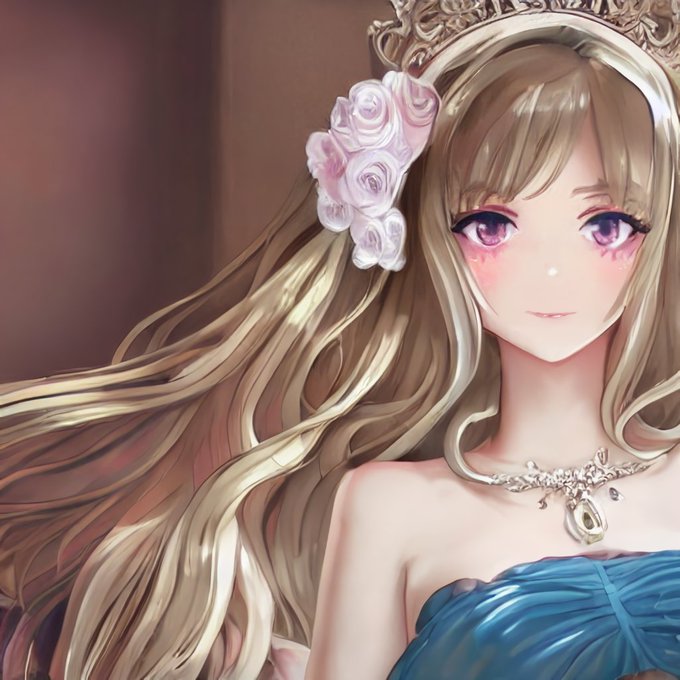 #stablediffusion 
加筆部分: 口は書き直し, 目は白目を白く塗ってハイライトを追加 