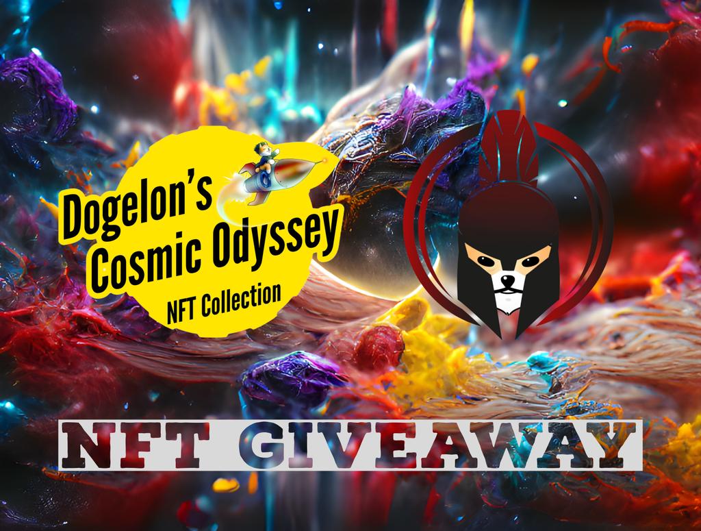 DogelonDD's tweet photo. ❗NFT #Giveaway ❗

@DogelonCosmic in collaboration with @DogelonWarriors are launching Dogelon's Cosmic Odyssey NFTs🚀!

Stand a chance to win an NFT by giving this tweet a like, RT and follow @DogelonCosmic!

#NFTGiveaway #ELON #DogelonMars #DogelonWarriors #GiveawayNFT https://t.co/aNoQAKUAiA