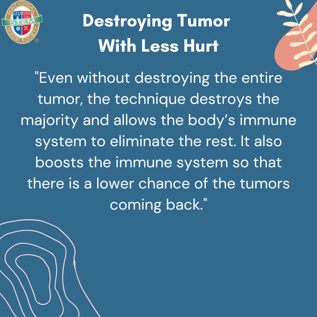 NSTEMHS's tweet photo. Did you know that sound waves could destroy tumors and boosts the immune system?
Visit our website! Have questions? Contact us via DM!
#nstem #cancer #cancertreatment #tumor #histotripsy #livercancer #medicalscience #medicine #ultrasound #immune https://t.co/Fnac7soift