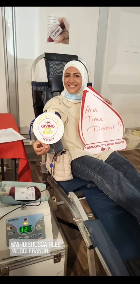 WhoIsHussain's tweet photo. A breathless first half of the day! From Hong Kong 🇭🇰 to Malta 🇲🇹, Uganda 🇺🇬 to Mauritius🇲🇺, tens of thousands are ready to give their blood and help humanity. #GlobalBloodHeroes 🩸🆎🙌 

📸: A first time donor from Lebanon 👏🇱🇧 https://t.co/6jjyR0pyli