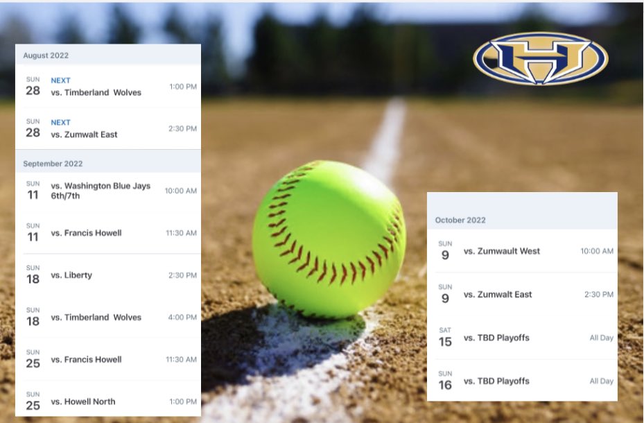 HoltFeederSB's tweet photo. 2022 Holt Feeder Softball schedule is here! Support the Jr Indians tomorrow @ New Melle Athletic Fields or find us streaming on Game Changer π₯#JrIndian #RollTribe #TribeUp #myschoolmytribe #JrTribe @Holt_IndiansBSB @HoltADOffice @WSDinfo @WMSIndians https://t.co/3GAZLUtCwK