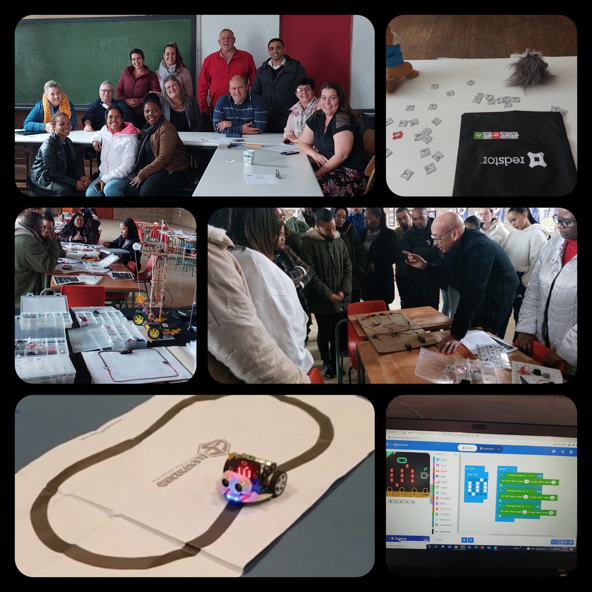 DonICT9's tweet photo. #GET C&amp;R, TPD is picking up steam. Unplugged; Microbit &amp; Coding; Electronics &amp; Robotics were the topics of our 3 sessions. These workshops were all led by officials from #WCED. Congrats to our 3 hosting districts, #MCED, #MSED, &amp; #MNED 💯
@KarenR_Dudley18 @WCEDnews @DavidMaynier https://t.co/TxCH9yvtfu