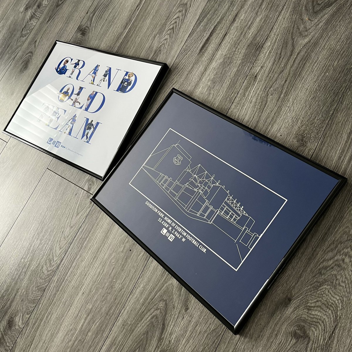 L36Studios's tweet photo. Couple of prints done for @GOT_Groucho of @grandoldteam over the last few days! DM to order a personalised alphabet print or a Goodison Park print! Keep your eyes peeled for more Everton prints coming very soon! https://t.co/Os7F3JvCTi