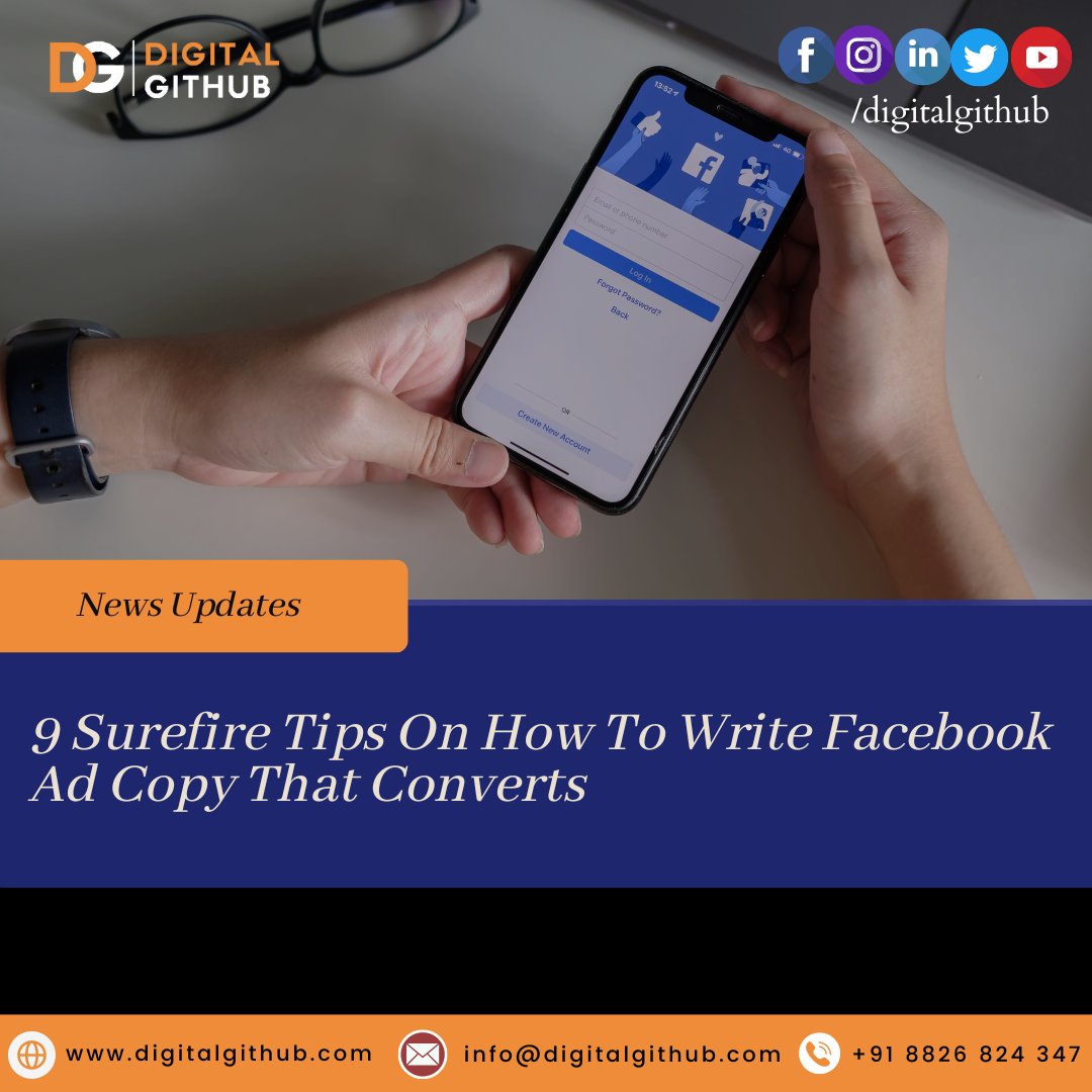 digitalgithub's tweet photo. 9 Surefire Tips On How To Write Facebook Ad Copy That Converts.
.
.
.
#Facebook #FacebookLive #latestnews #latestupdate #digitalgithub #DigitalMarketing #ADS https://t.co/A8k55KRZij