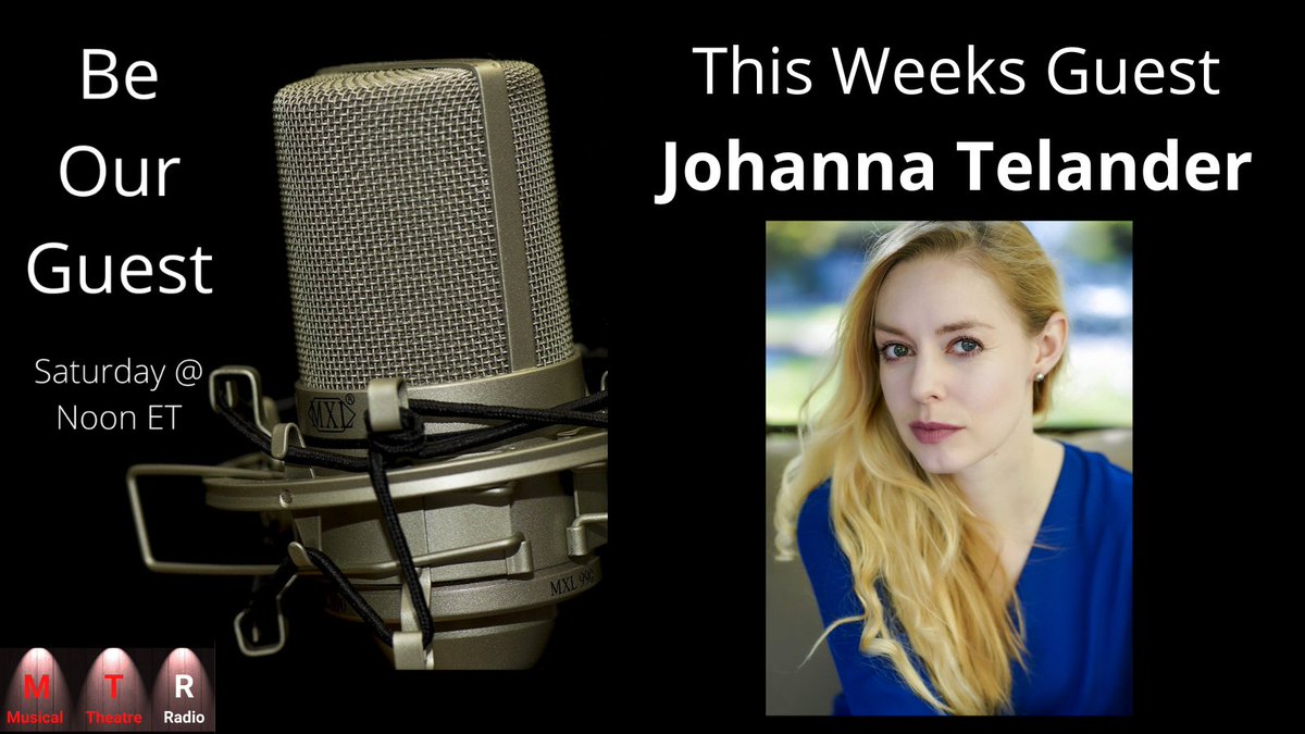 Be Our Guest with Johanna Telander

Johanna is the creator of Kalevala: The Musical
<a href="/johannatelander/">Johanna Telander</a> <a href="/KalevalaMusical/">Kalevala the Musical</a> 
kalevalamusical.com

TUNE IN: TODAY at Noon ET on MusicalTheatreRadio.com