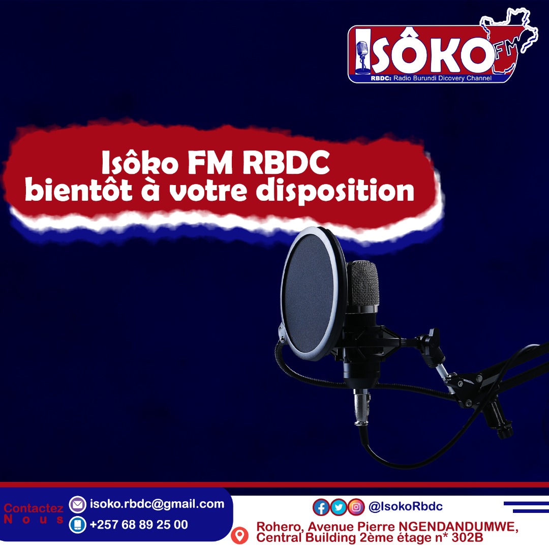 Isoko_fm's tweet photo. Plus qu'une station de radio, nous sommes la bande originale de votre vie"
Radio Isôko FM- RBDC bientôt à votre disposition !
Découvrez les progrès et restez connecté pour en savoir plus 😌
#Burundi
#bujumbura
#comeandseeburundi
#Isoko
#comingsoon
#isoko_fm
#radio
#rbdc https://t.co/IDPqbpcdcO