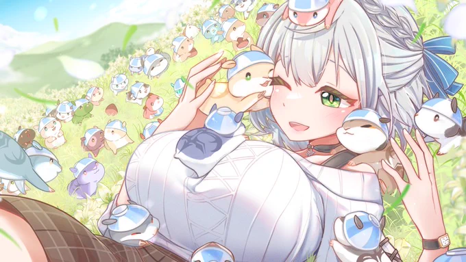 改めて、この度ノエル団長の3周年記念3Dライブのステージ装飾イラスト&「だんご大家族」の曲イラストを担当させていただきました!💪🐹
本当に最高なライブなのでみんな見てくださいね😭✨

#白銀ノエル3周年記念 