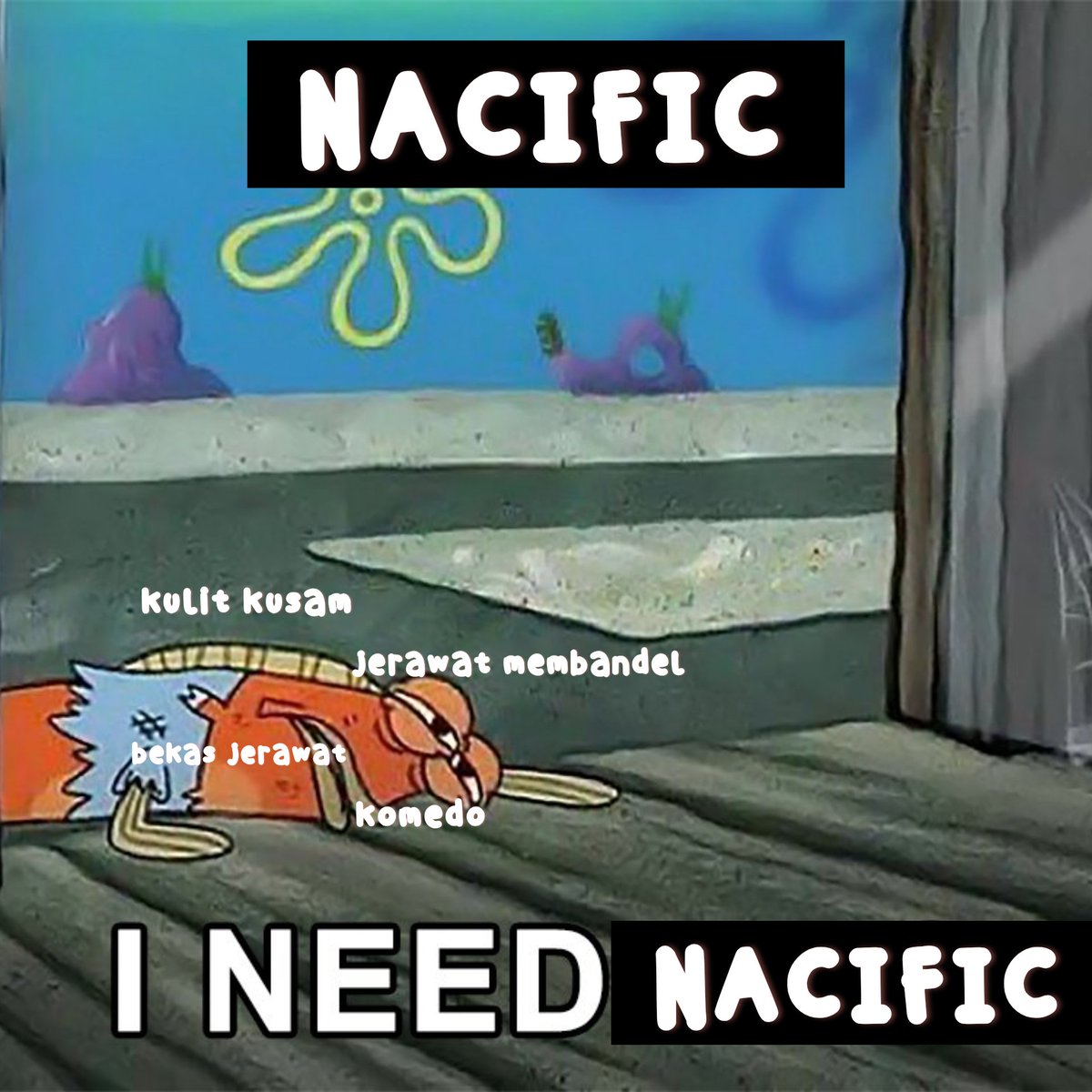 hahahanaa12's tweet photo. cuma butuh @nacific_id @nacificcos buat nyembuhin itu semuaa🤩🤩❤
#NACIFICMemeChallenge #NACIFIC #NACIFICStory #Nassociate https://t.co/AZLTPh0VFv