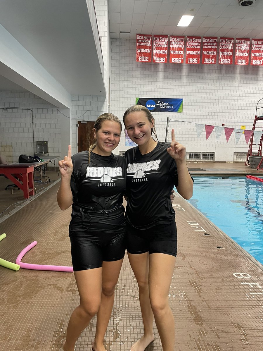 Reedies softball killed it in the pool workout this morning! #competitionsaturday