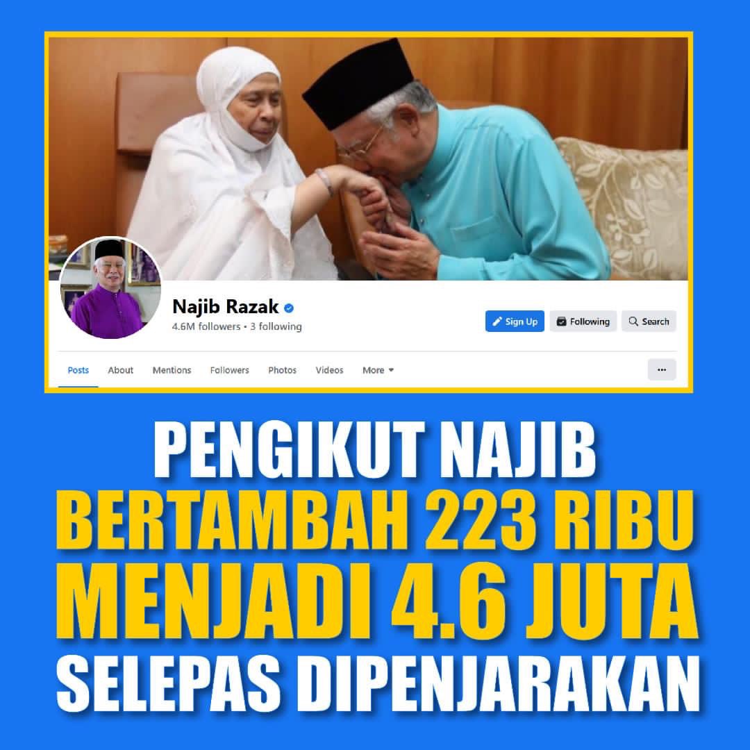 AjaxbroBro's tweet photo. Dalam kajian dapatan selepas 4 hari Dato' sri @NajibRazak dipenjarakan atas fitnah dan ketidakadilan sistem perundangan .kita lihat rakyat bangkit memberi sokong..ingat tau bkn fake acc tau.alhamdulillah.
Hope @NizarNajib @yananajib teruskan perjuangan insyallah @umnoonline bantu https://t.co/AWs5HTvl9A