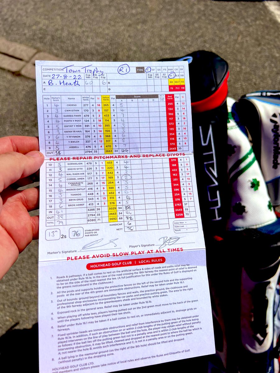 BenHeath2021's tweet image. What a gorgeous but also mentally head wrecking course 😍🤯 had my first eagle 🦅 and a 🐦 🕺 that @TubesSoccerAM would be proud of ⛳️ @HolyheadGC #ClassCourse #Fore #UpAndDown 🏴󠁧󠁢󠁷󠁬󠁳󠁿