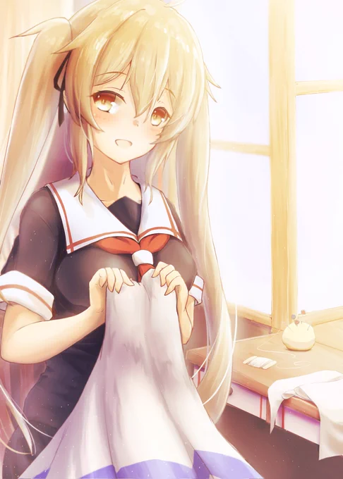 #自分の好きなキャラ一人の画像を四枚貼るこれは村雨ちゃんですね…!(ちょっと古い絵もあるけど失礼します) 