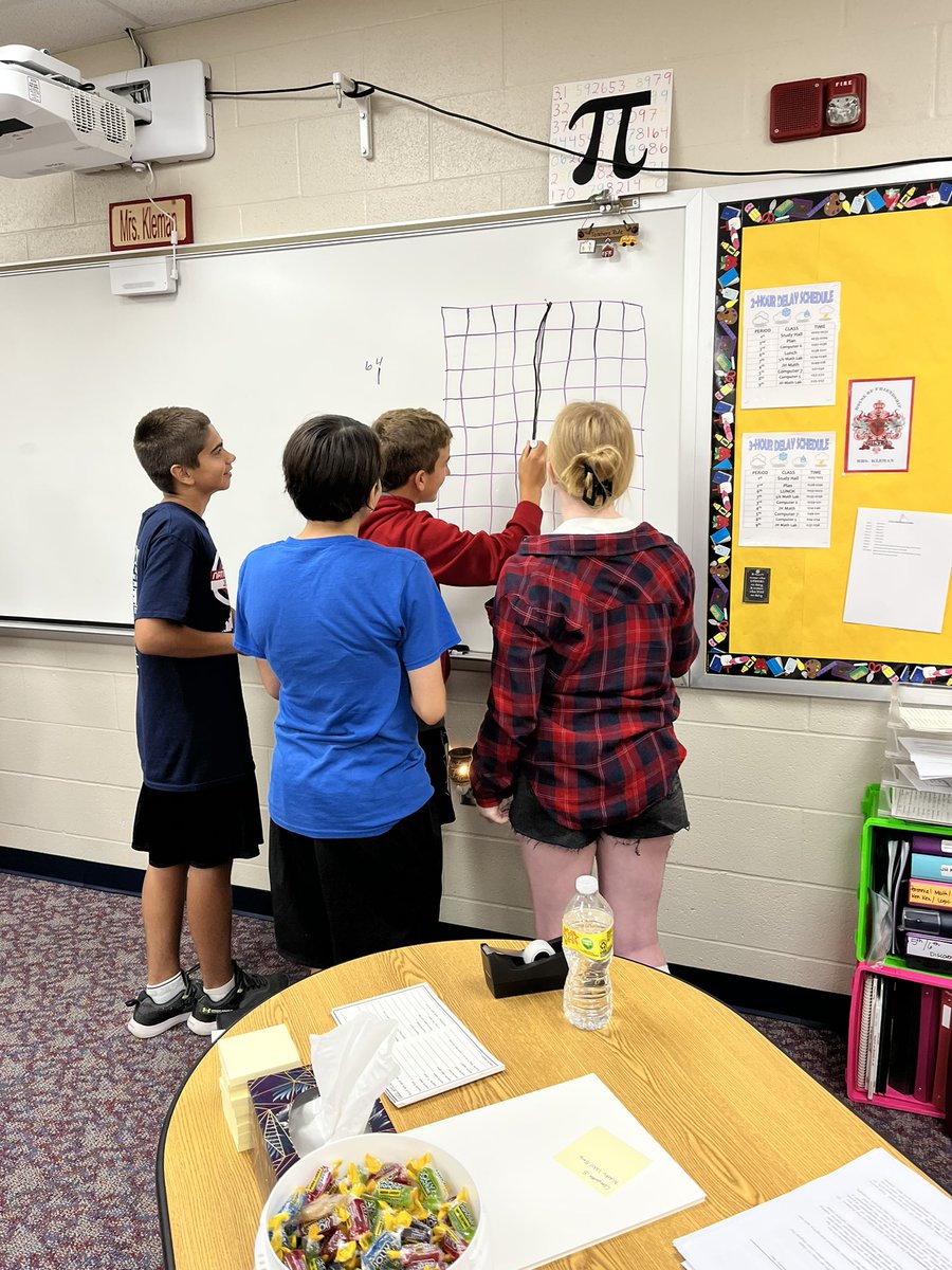 KlemanLisa's tweet photo. I am loving all of the collaborating going on this Friday morning. Do you know how many squares are on a checkerboard? #PHStrong https://t.co/oHrxznPXtu