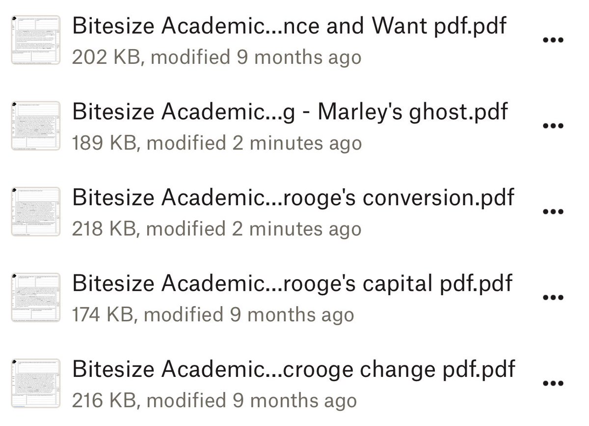 Have added a couple of new ‘bitesize academic reading’ resources to my Dropbox. These discuss Scrooge and Marley’s characters. Sharing alongside the rest of my academic reading folder. Use/chuck/change as you see fit! <a href="/Team_English1/">Team English</a> dropbox.com/sh/lrc36hw2rp7…