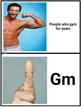 There is no gym without GM💜