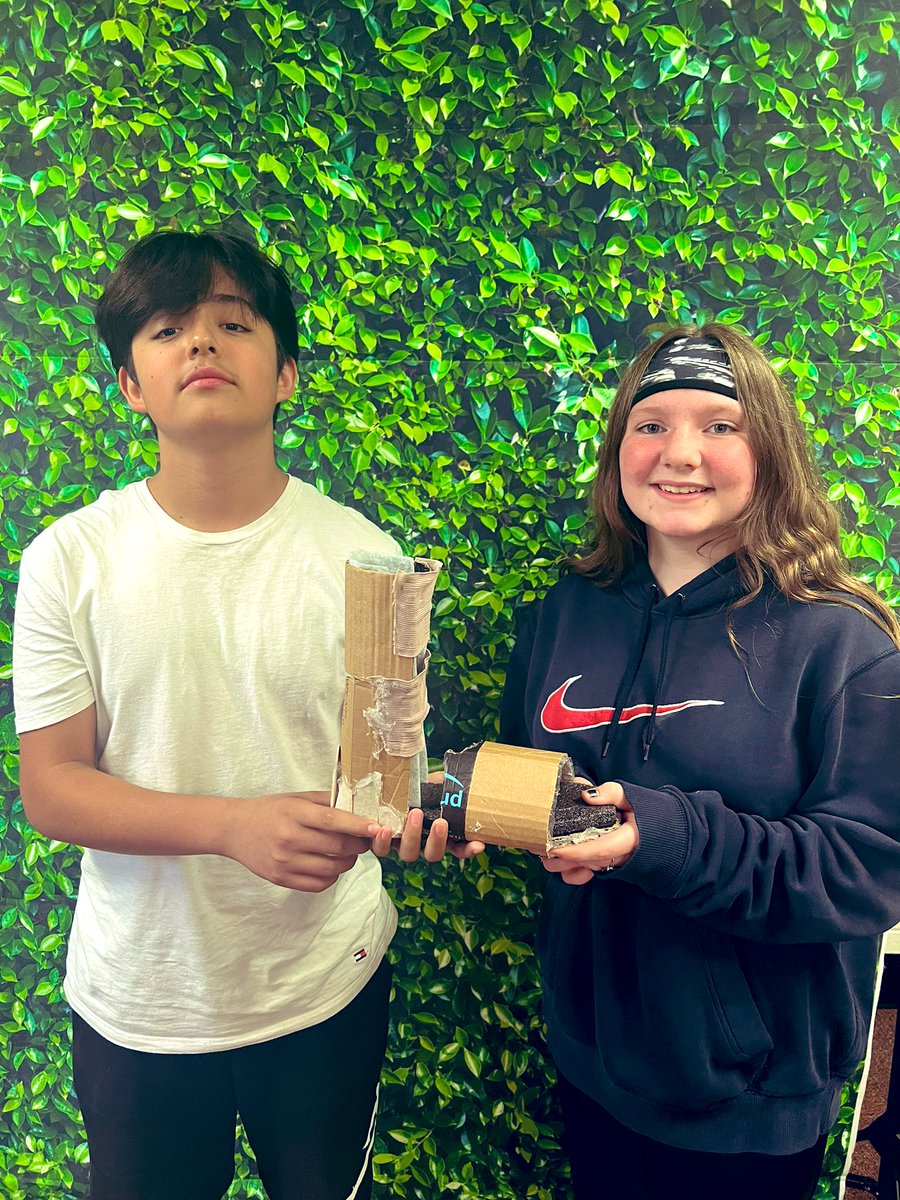 akuchik's tweet photo. I had the pleasure to score our @JamesGarfield31 8th graders @PLTWorg Foot Orthosis models. They designed these foot/ankle braces to help individuals with cerebral palsy stay flat footed while walking. #innovaters #STEM @LelaSimmons19 @DrNHenderson @AleesiaLJohnson https://t.co/L6VzsdVqZC